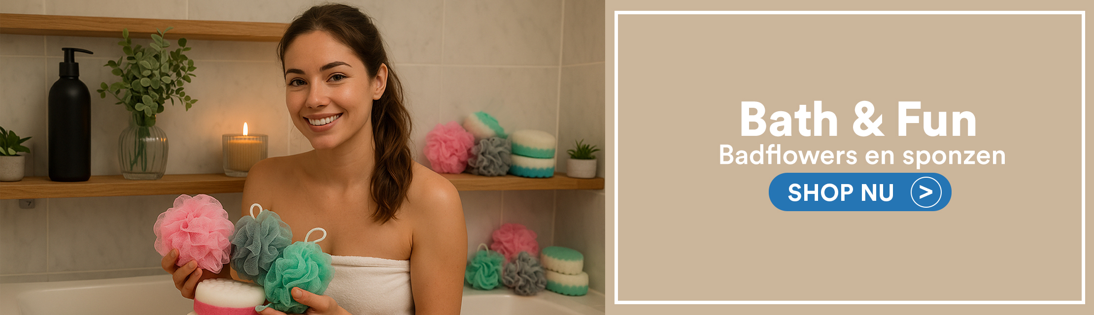 Bath & Fun Badflowers en Sponzen