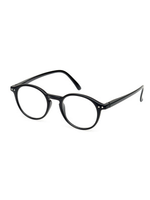 Spectrum Leesbril Zwart Rond 1.00