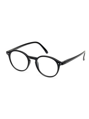 Spectrum Leesbril Zwart Rond 2.00