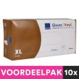 Poedervrije Vinyl Handschoenen Maat Extra Large 100 stuks Voordeelpakket