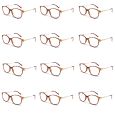 12 Stuks Spectrum Leesbril Havana/ Goud Assorti Klassiek Rond