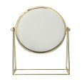 Spiegel op Frame Voet goud 22cm 3x vergrotend