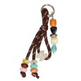 Bag Charm Bruin Met Kralen