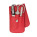 Erbe Solingen 3-delige Manicure Etui met Drukknoopsluiting Rood (ERBE9014)