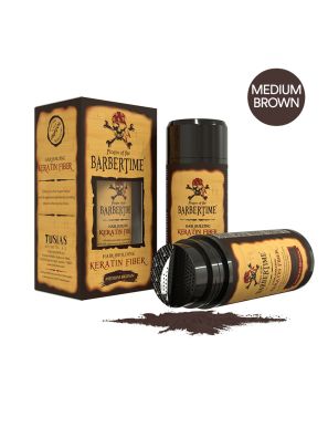 Barbertime Hair Building Keratin Fiber Medium Brown 21gr.