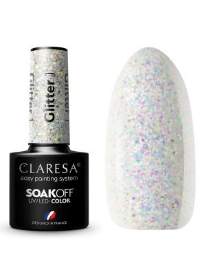 Claresa UV/LED Gellak 5ml Glitter 1