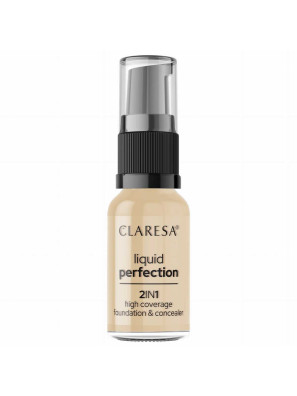 Claresa Liquid Perfection 2-in-1 Concealer en Foundation 103.5 Light Nude 18gr.