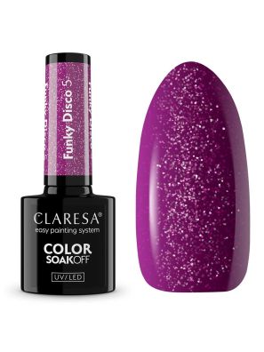 Claresa UV/LED Gellak 5ml Funky Disco 5 Violet Vinyl