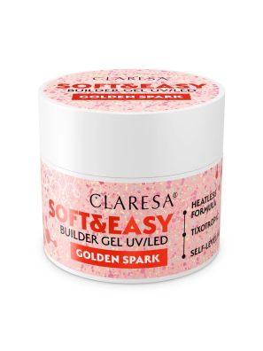 Claresa Keratine Soft &amp; Easy Builder Gel Golden Spark 12gr.