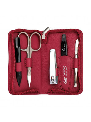 Erbe Solingen 5-delige Manicure Etui Rood (ERBE9016)