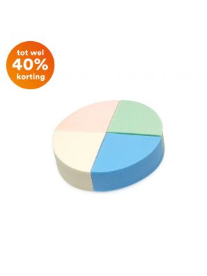 Face &amp; Nail 4x Make up Spons Meerkleurig Zonder Blister