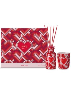 Ipuro Geurdiffuserset With Love 50ml + Kaars