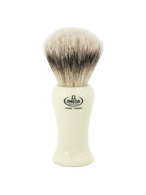 Omega Scheerkwast 100% Super Badger Crème Handvat 12,5cm