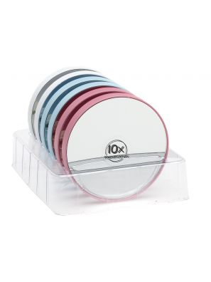 Badkamerspiegel met Zuignap 10x vergrotend Assorti