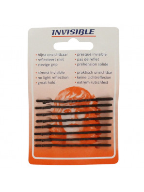 Invisible Schuifjes Newey Kaartje Bruin Lang