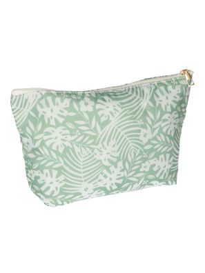 Toilettas Palm Groen/Wit 30cm x 19.5cm