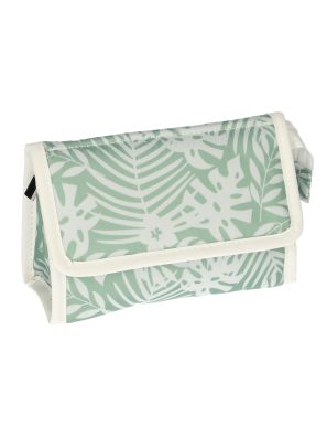 Spiegeltas Bladeren Groen/Wit 16.5cm x 11cm