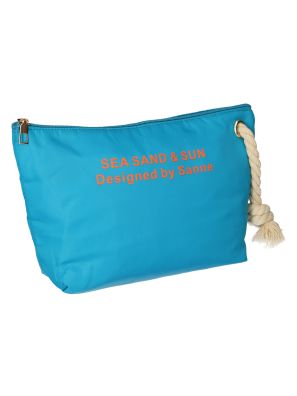 Toilettas Sea, Sand & Sun Blauw/Oranje 30cm x 19.5cm
