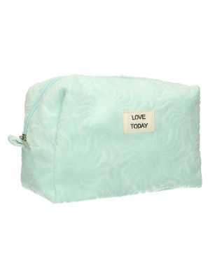 Toilettas Badstof Sunny Turquoise 21,5cm x 19cm