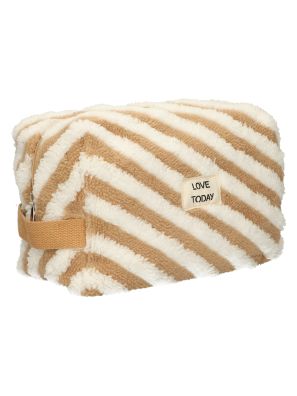 Toilettas Badstof Stripe Bruin 23cm x 13cm