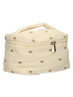 Beautycase Strikjes Beige 24cm x 17cm