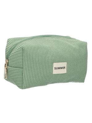 Beautybag Rib Waterdicht Mintgroen 20cm x 11,5cm