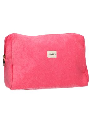 Toilettas Badstof Roze 28cm x 20cm