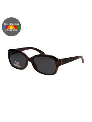 Spectrum Polarized Zonnebril Ovaal Tortoise Grijs Dames