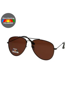 Spectrum Polarized Zonnebril Piloot Zwart Bruin Heren